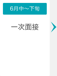 6月中～下旬 一次面接